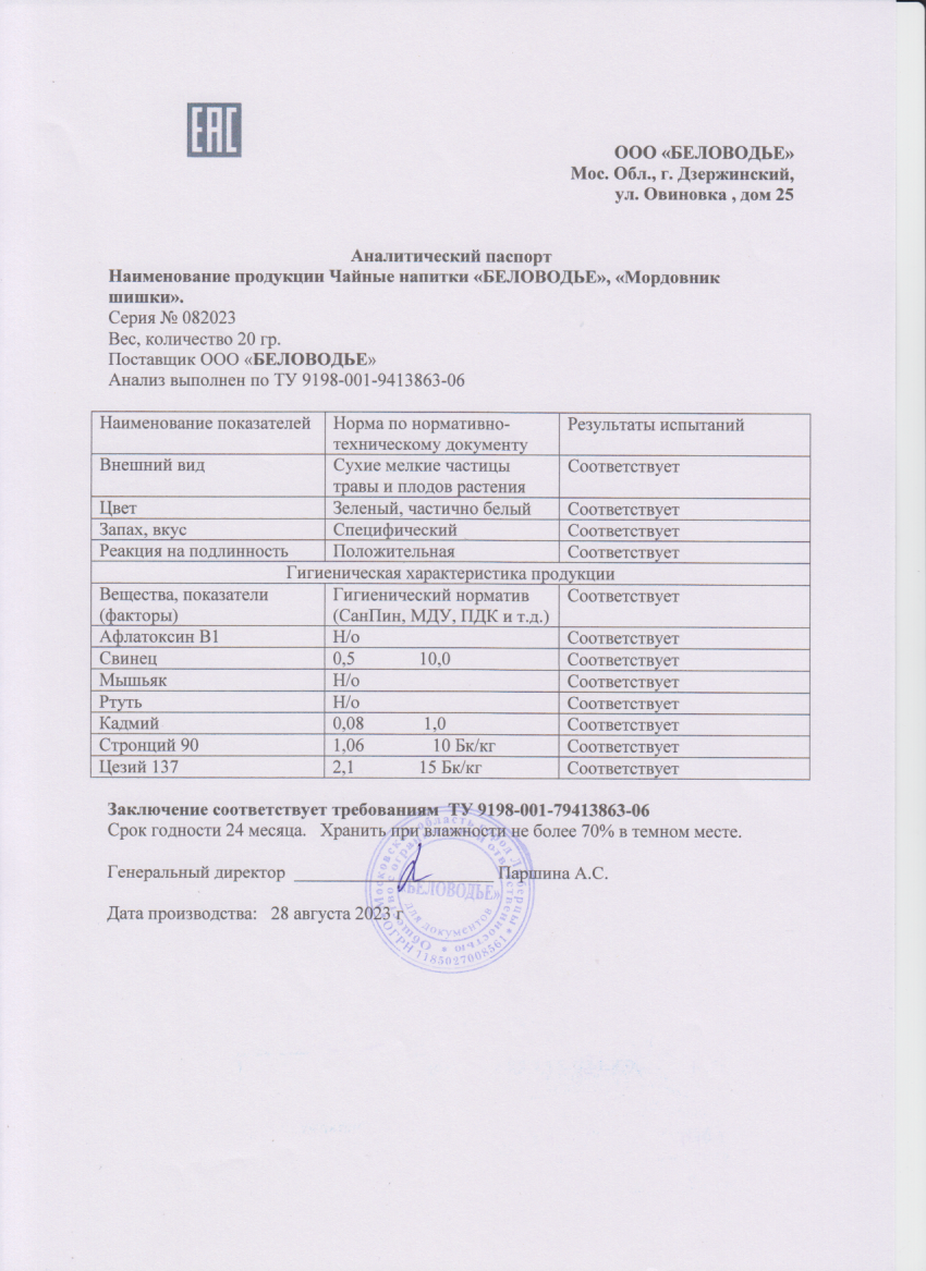 Паспорт №082023